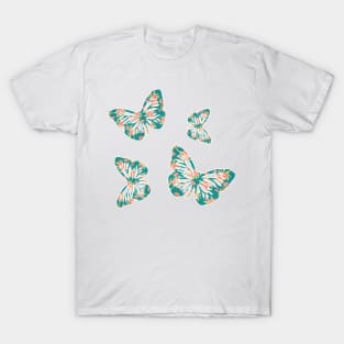 Colorful Butterfly , Cute Light Butterflies Gift Idea T-Shirt